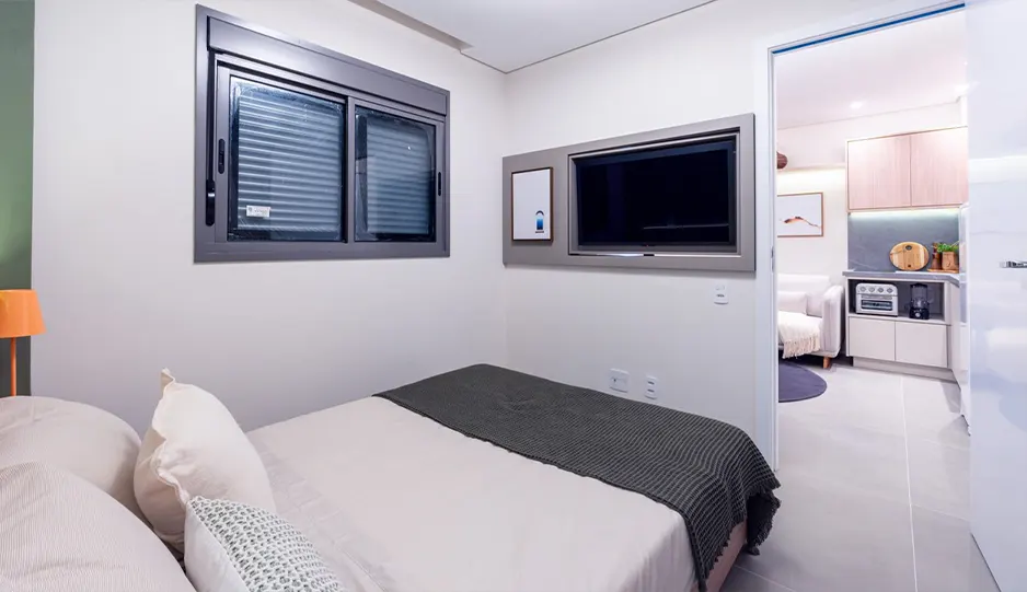 1 dormitório 27m²