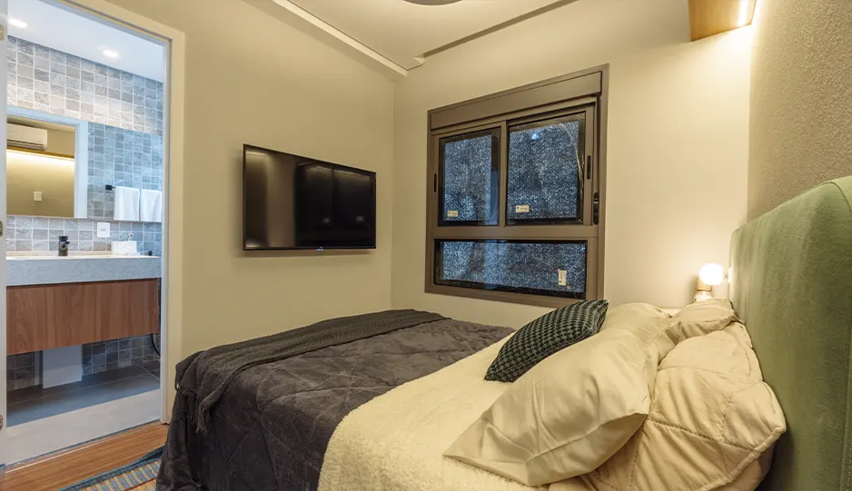 2 dormitórios 46m²