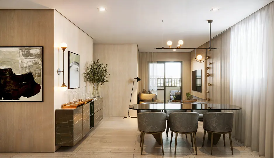 3 dormitórios, living